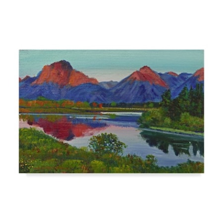 David Lloyd Glover 'A Teton Lake' Canvas Art,30x47